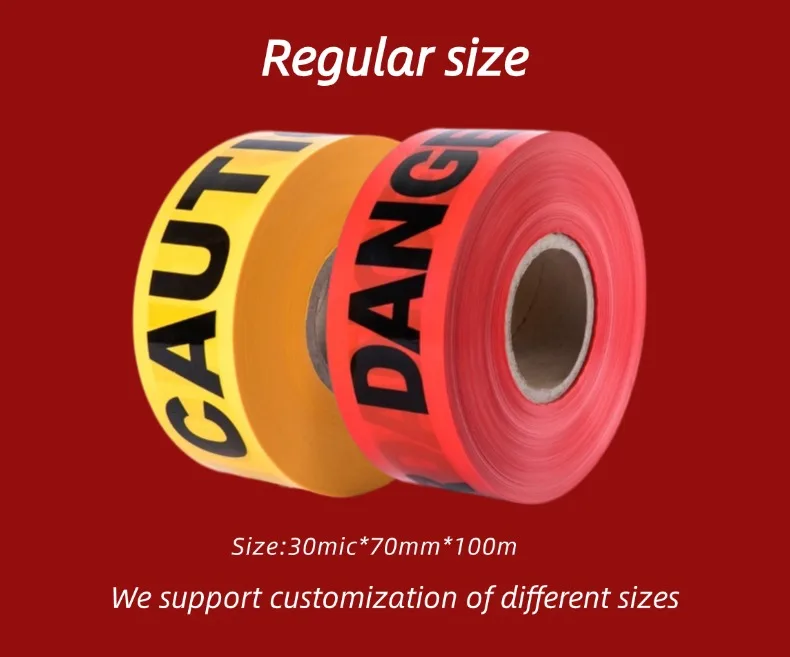 PE Composite Material Gas Underground Water Pipeline Fiber Optic Cable Using Undetectable Warning Tape