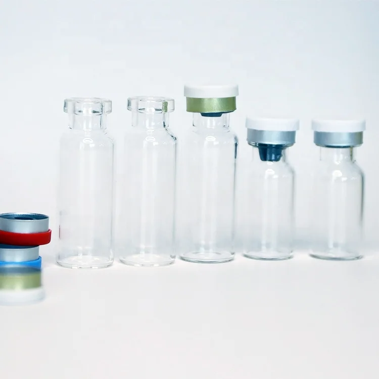 High Quality Airtight 1ml 2ml 5ml 10ml Sterile Glass Vial With Aluminum Cap Bottle for Injection
