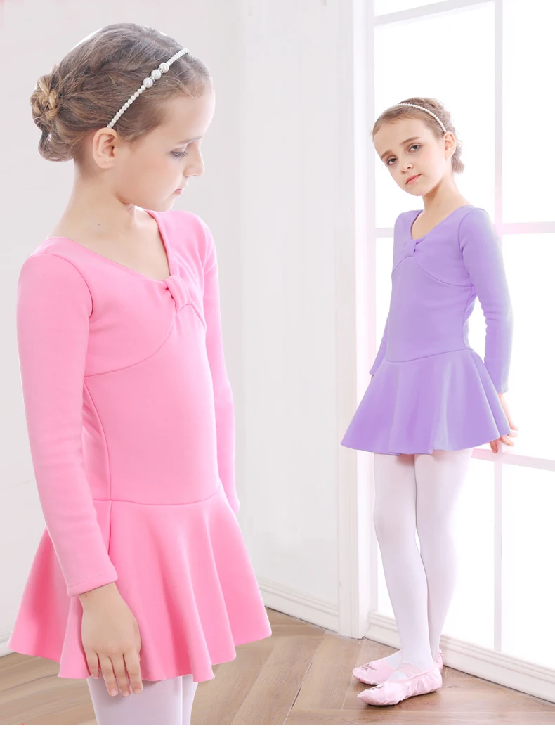 Custom Children's Dance Clothes Girls Cotton Practice Tight Fitting