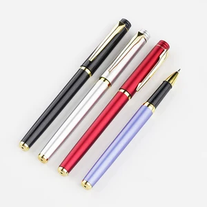 High Quality Luxury Promotional Plastic Gel Pen Custom Logo Imprint Blue Ink 0.7mm Writing Width