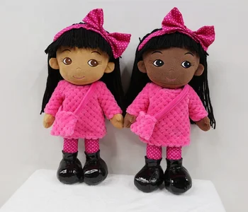 女の子のためのカラフルなぬいぐるみラグベビードールおもちゃOEM