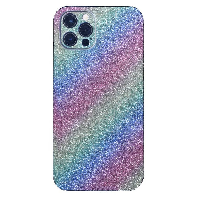 Полностью покрытая ПВХ блестящая пленка для задней панели телефона для iPhone 12