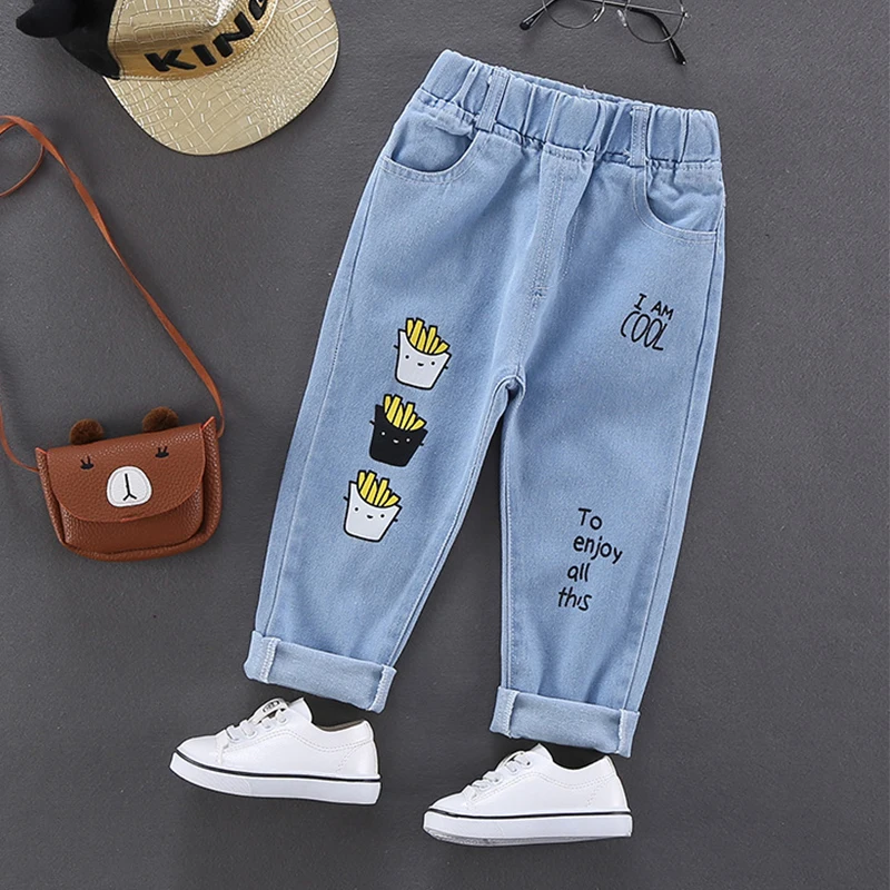 Cartoon Boys Jeans Spring Autumn Kids Clothing Casual Baby Denim Infant  Trousers Boy Children Pants Jean for Boy