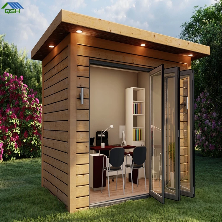 Wooden Facade Modern Modular Prefabricated Buildings Ready Homes Sheds Garden Office Container Prefab Houses
