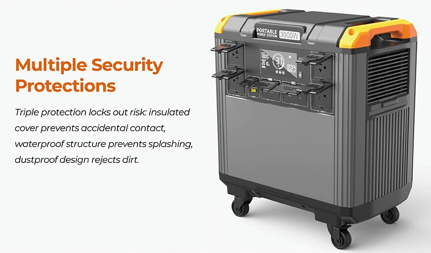 5376Wh Capacity Portable Power Station with MPPT Controller and Multiple Charging Options Solar Generator