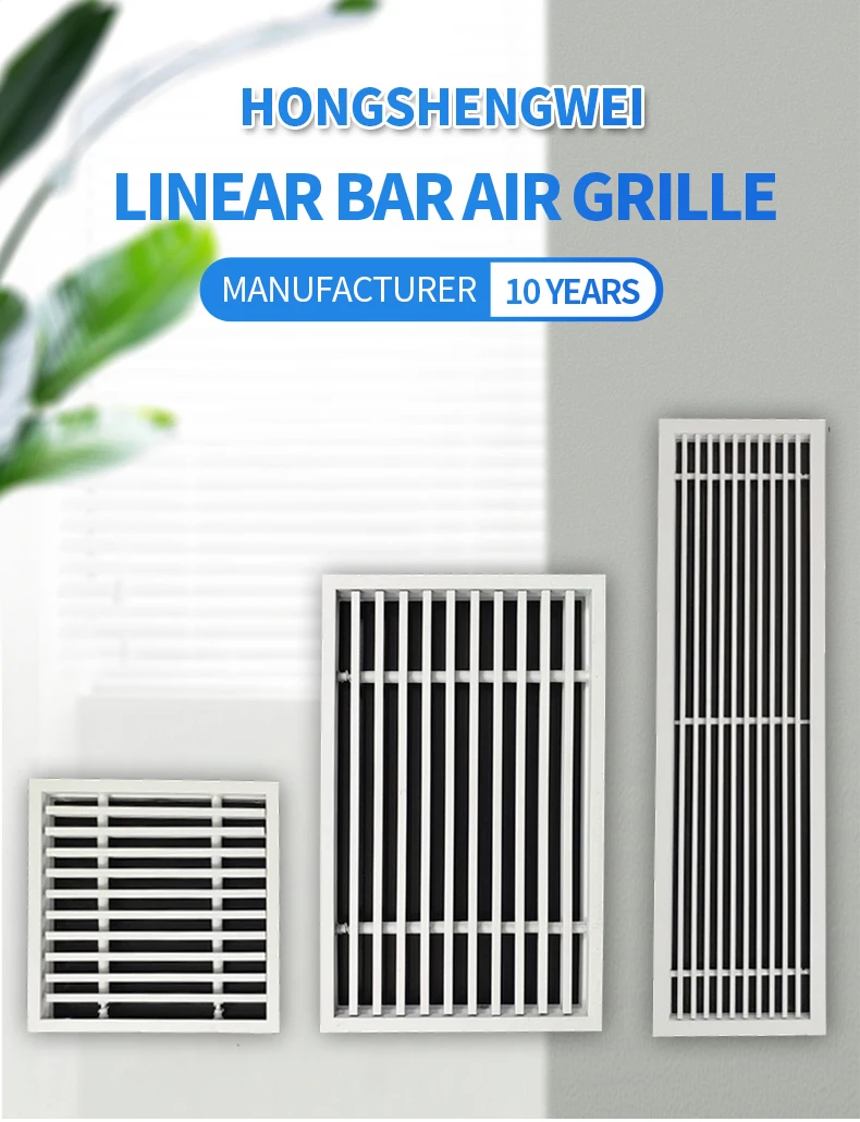 Air Conditioner Decorative Ceiling Air Grille Aluminum Linear Bar