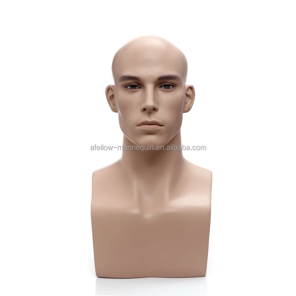 Men's Matte Finish Fiberglass Sun Glass Mannequin Head Display (4 Pack) offers #MFACE-WH/GY