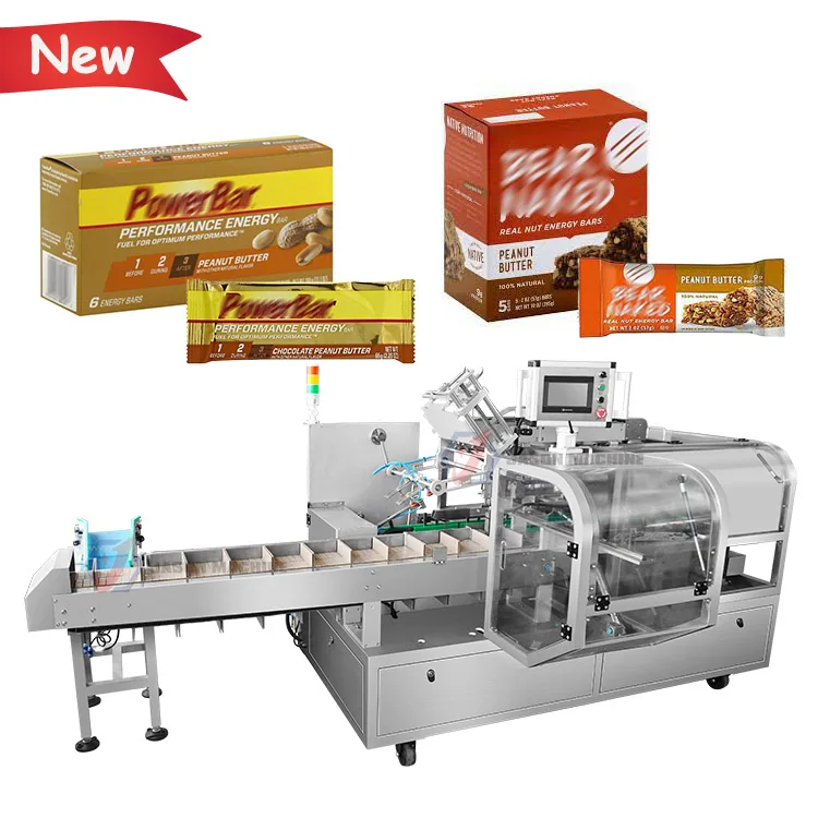 Automatic Energy Protein bar Package Machine Boxing Chocolate Stick Cereal Granola bar Food Packaging Boxes Machine