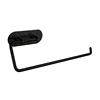 Black Rounded Rectangle Plate