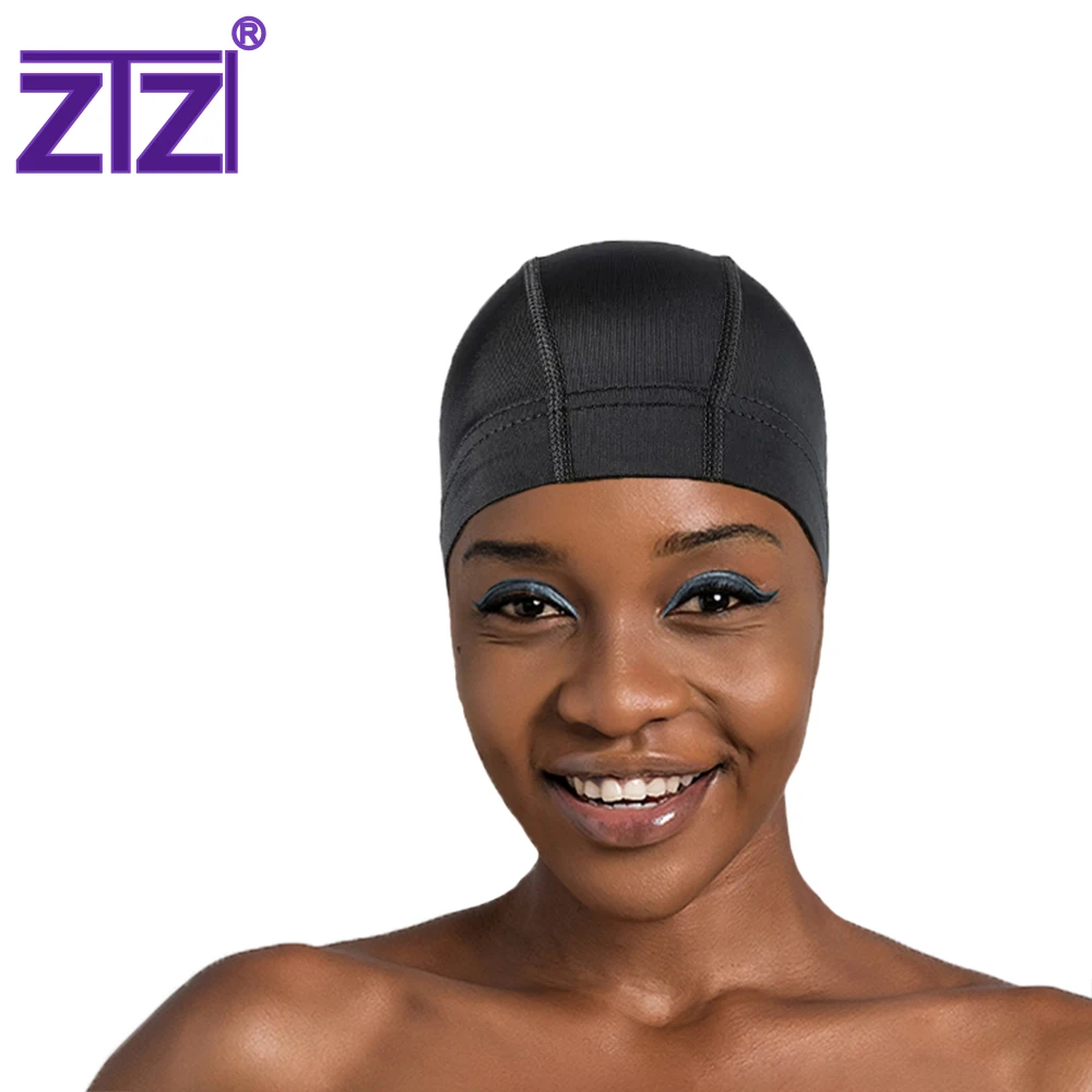 ZTZI оптовая продажа спандекс парик шапки стрейч полиэстер шляпа купол
