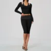 Black Dots Capri Set