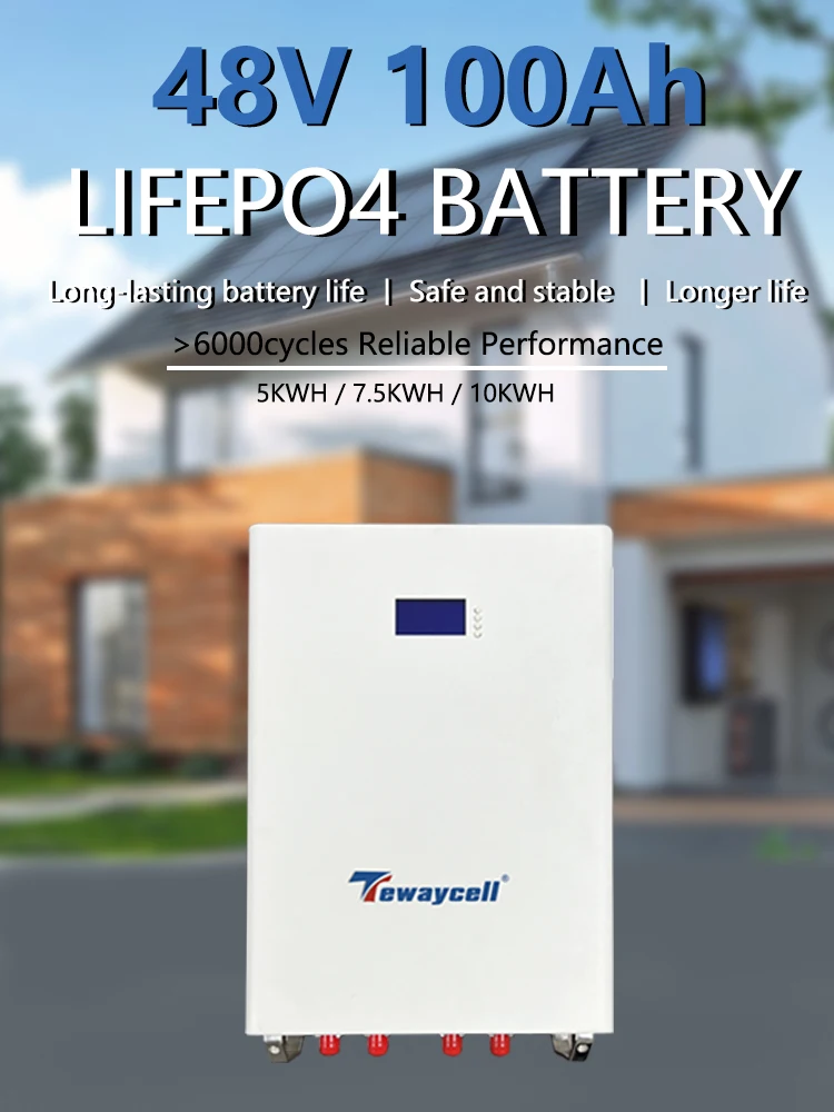 10 Years Warranty Lifepo4 Litium 48v 100ah Lithium-ion Batteries For House Solar System