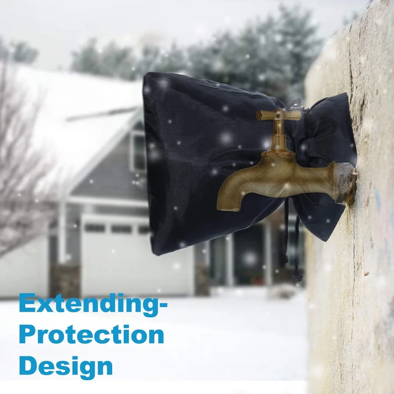 Outdoor Winter Water Protector Outside Spigot Pipe Freeze Protection Insulated Tap Pouch Faucet Cover