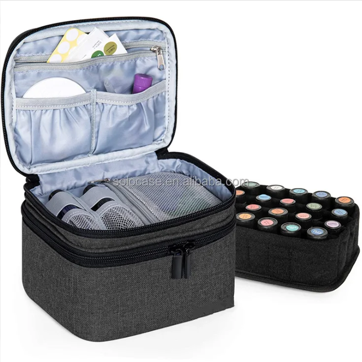 Double Layer Large Cosmetic Nail Polish Bag