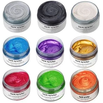 Новый продукт цвет волос воск для укладки волос грязи сильной фиксации волос грязи 9 видов цветов воск для волос цвет mofajang