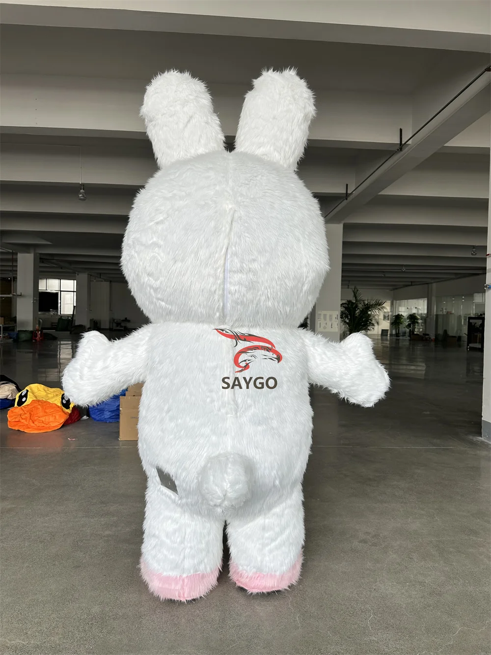 Wholesale Custom Inflatable Rabbit Costume Carnival Cartoon Character Cute Inflatable Mascot Costume for Activity