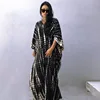 Copricostume kimono lungo nero