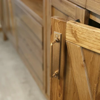 High Quality Goo-Ki Zinc Alloy Cabinet Pulls Combined Back Plate Balcony Dresser Drawer Pulls for Bathroom Living Room Dining