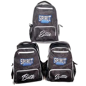 Top Quality Durable Glitter Cheer Backpack Cheerleading Travel Bag for Cheerleaders