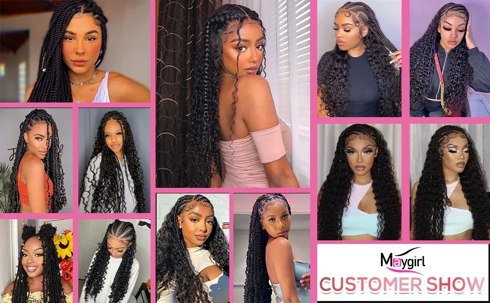 Bulk Human Hair Deep Wave Hair For Braiding 100% Unprocessed Brazilian Remy Hair Extensions_voghion.com