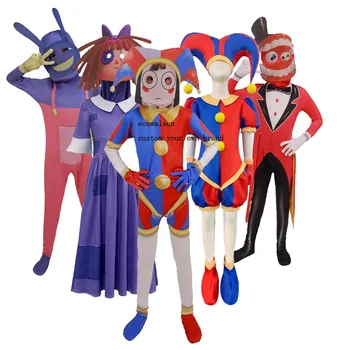 Ecowalson The Amazing Digital Circus Cosplay Costume For Adults Kids ...