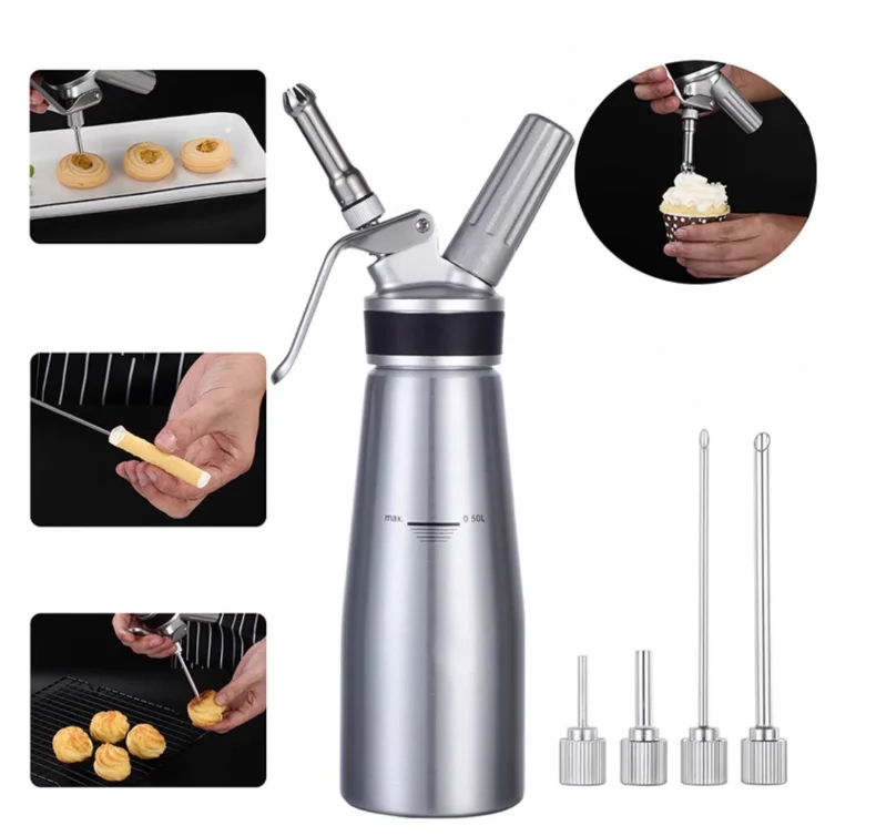 Whipped Cream Dispenser Stainless Steel 1pint 500ml,Whipped Cream