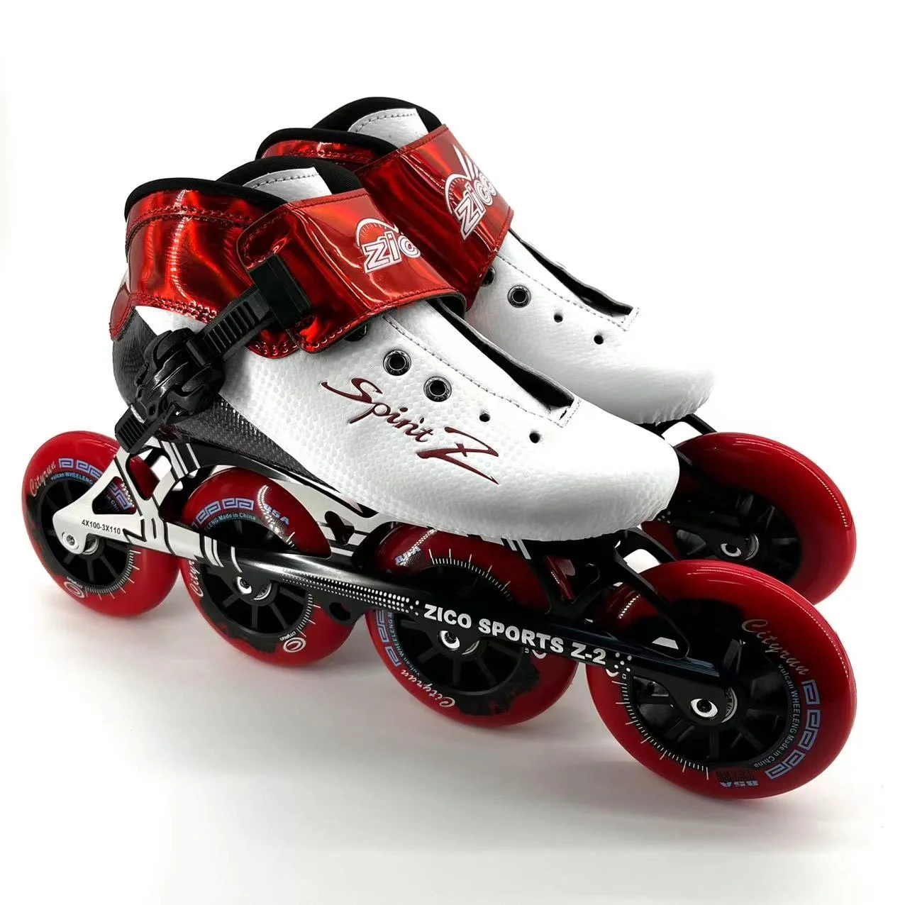 4 Big Wheels High Speed Professional Carbon Fiber 3-Layer Inline Skates for Adults-Lightweight & Comfortable