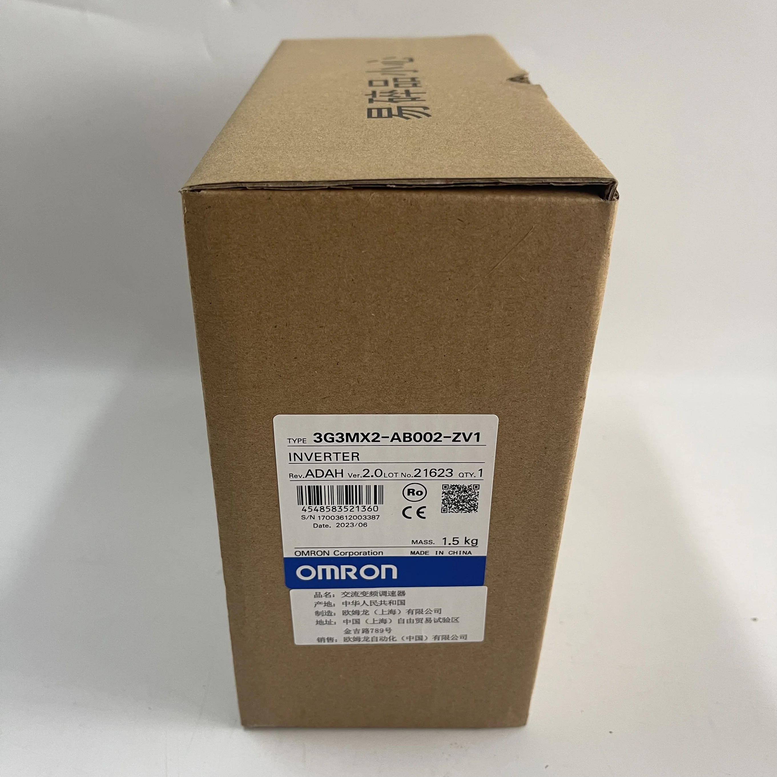 Omron Inverter 3G3MX2-AB002-ZV1 Omron Inverter 3G3MX2-AB002-ZV1
