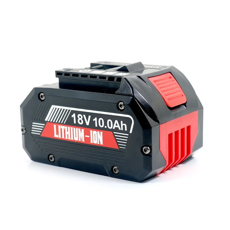 High Capacity 18V 10Ah 5S2P Rechargeable Lithium Battery Pack with 21700 Battery Cell for Bosch Electric Power Tools