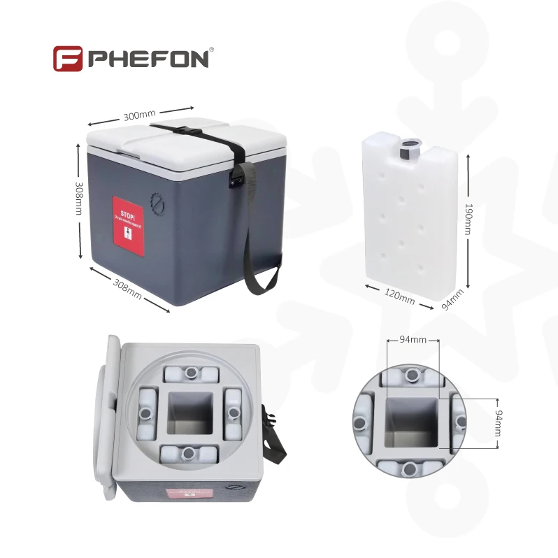 1.7L Good Performance Vaccine Medical Cold Box Freeze Free Vaccine Cooler Box