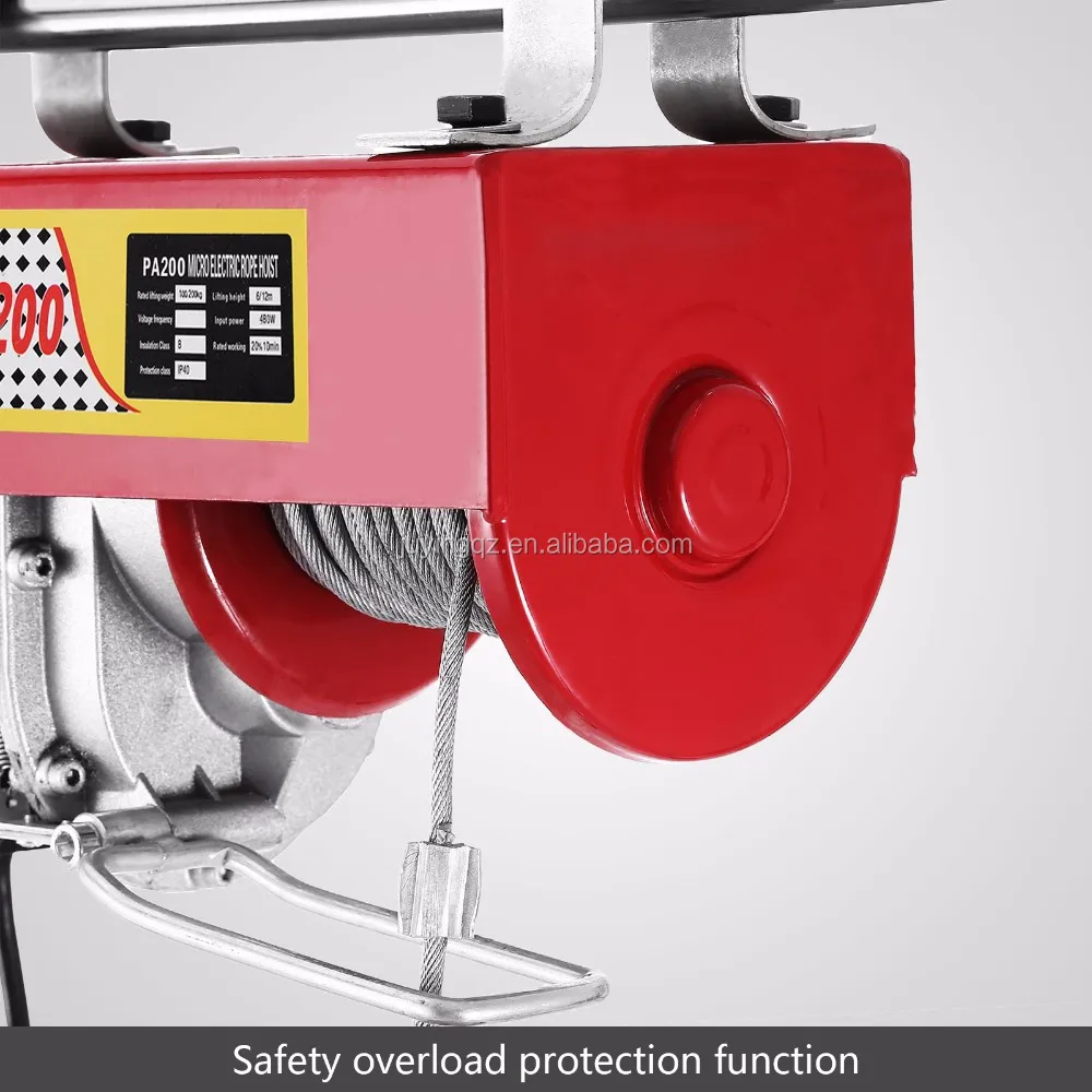Pa600 Mini Electric Hoist Lifting Electric Wire Rope Hoist