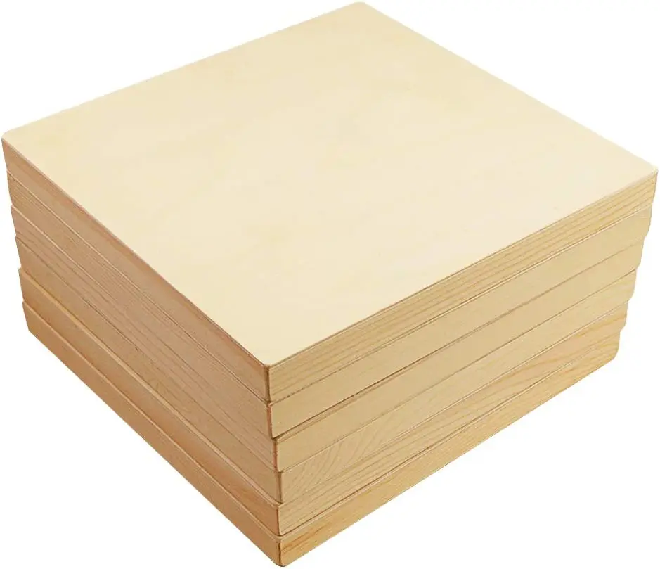 Unfinished Wood Canvas Board Blank Cradled Panel Board For Diy Painting