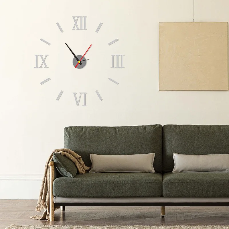 Cross Border Hot Selling Creative Acrylic 3D Wall Clock DIY Clock ...