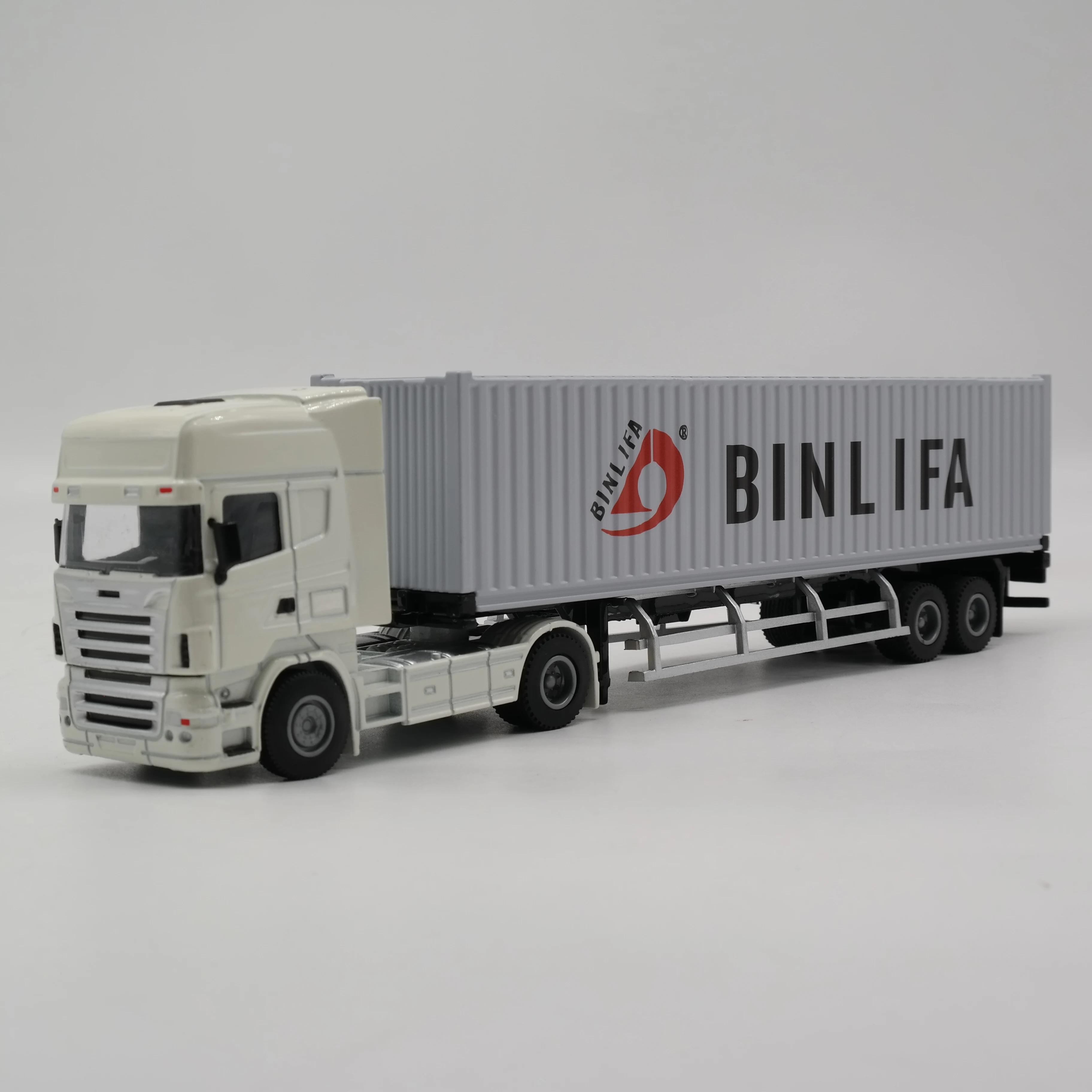 【A】BINLIFA Alloy Diecast Truck Model  Customized Scale 1:50 Shipping Line Logistics Freight  Gift Container Truck Models