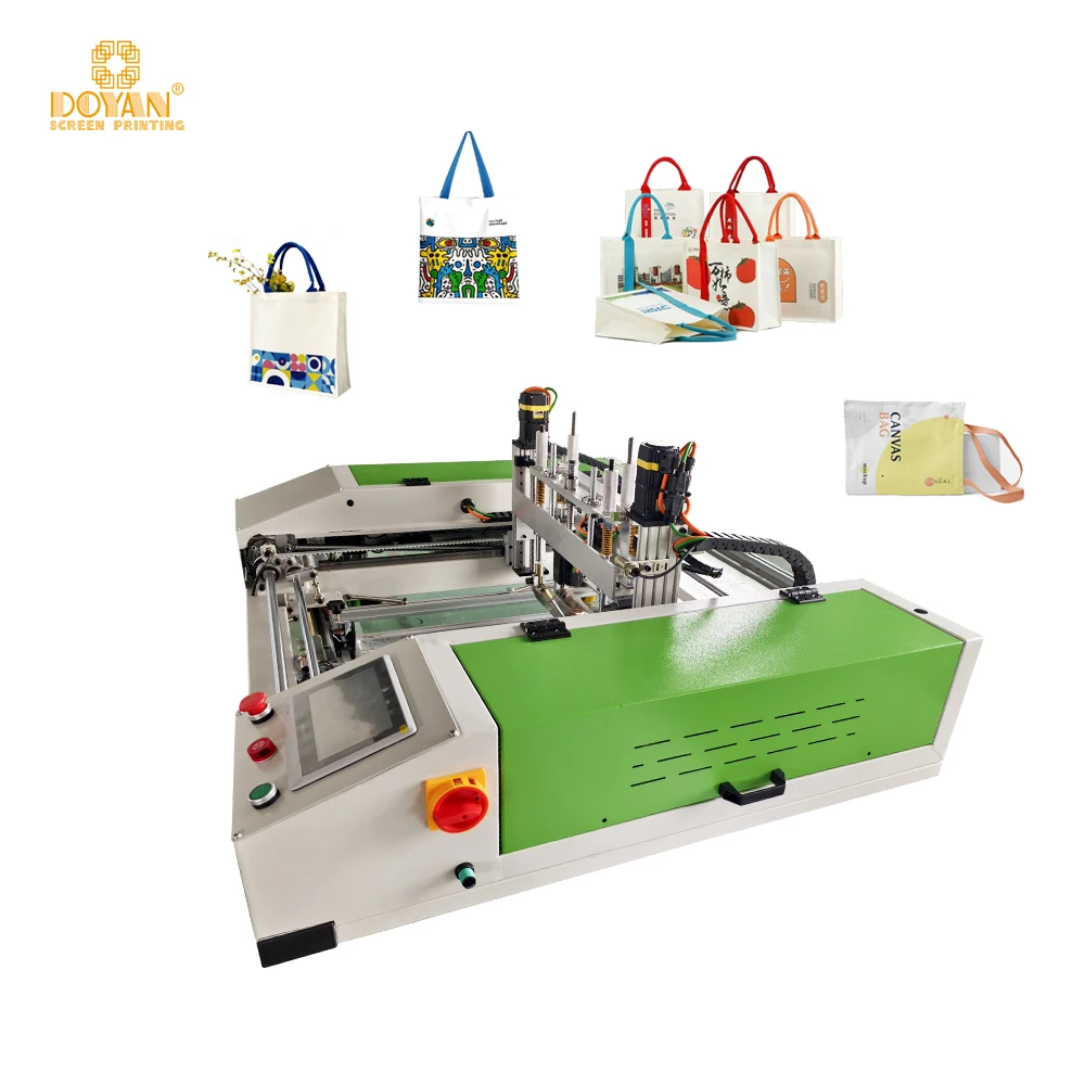 Good Quality Flat Automatic Line Table Screen Printing Machine With Moving Dryer for Long Table Printing