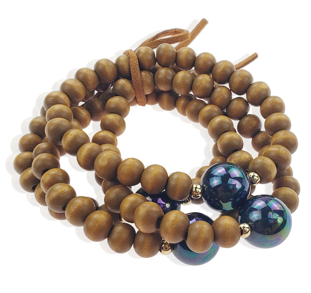 
 Ручной работы из бисера и жемчужным ожерельем и регулируемый браслет в гавайском стиле комплект ювелирных изделий оптом для женщин  