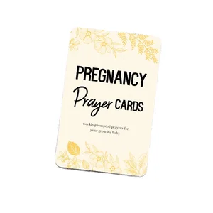 Pregnancy Prayer Cards 20 Cards with Spiral Binding Covers 42 Weeks of Pregnancy & Corresponding Prayer Requests