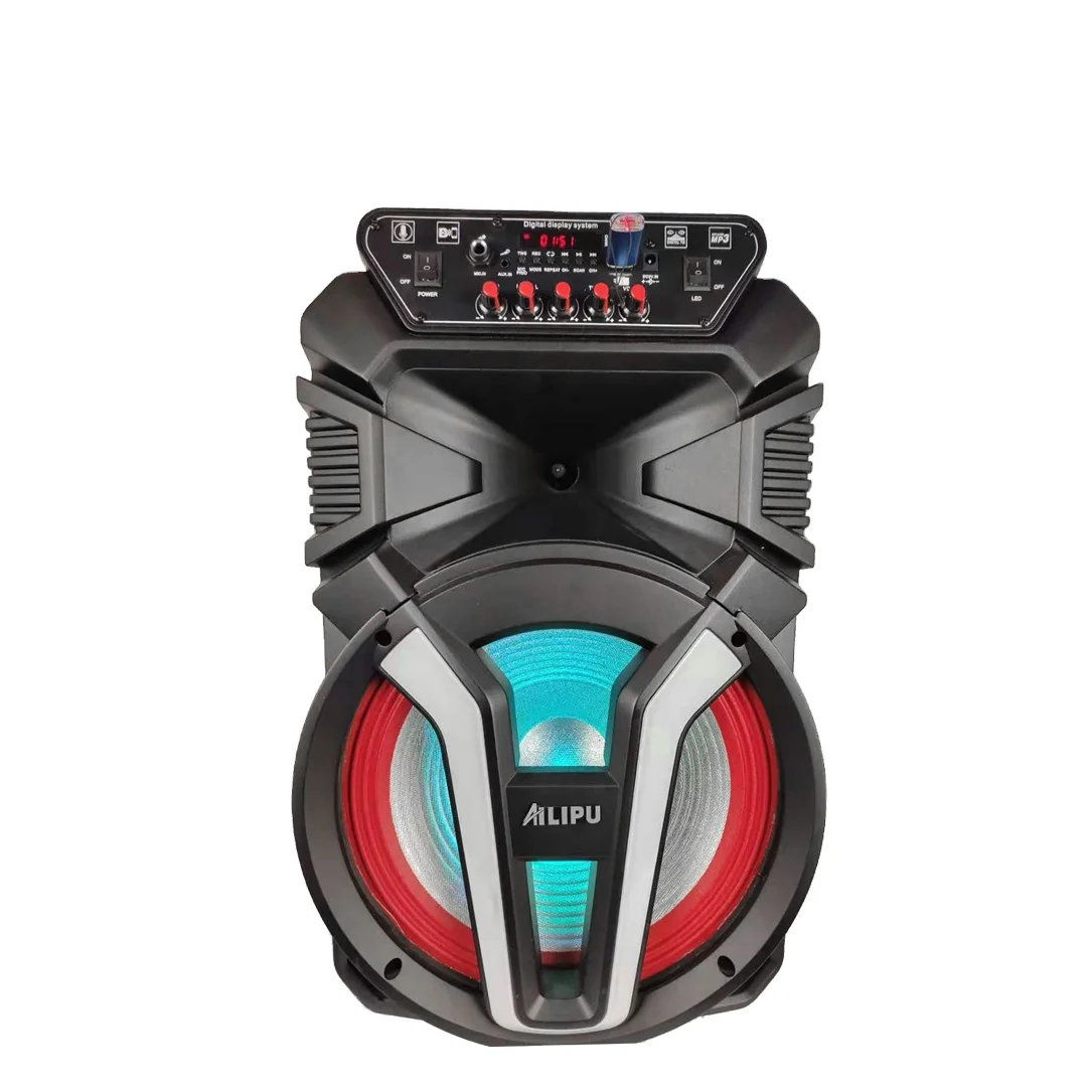 Ailipu Private Modle Disco RGB Speaker Home Theatre System Karaoke Trolley Speaker