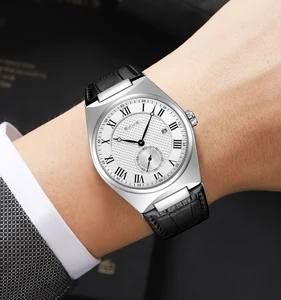 SKMEI 9390 Round Case Men Quartz Watches Luxury Stainless Steel Men's Quartz Watches 3BAR Waterproof Watches Men Wrist