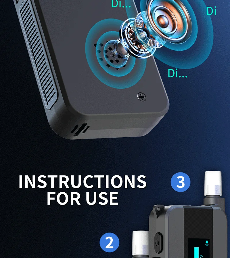 D1000 Professional Digital Breath Alcohol Tester with Electrochemical Sensor OLED Display High Accuracy