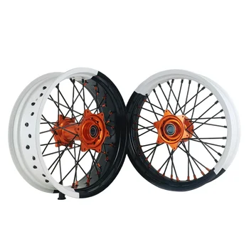 Rushed White And Black Two-Color Spliced Rims, Super Motorcycle wheels