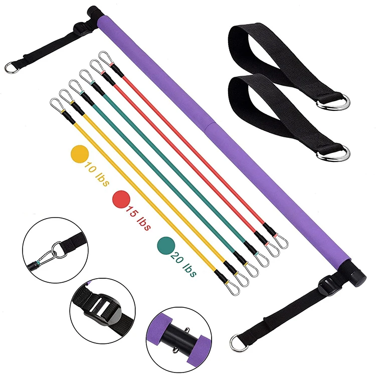 2021 горячая Распродажа регулируемый портативный 3 физиотерапевтическое оборудование для фитнеса 5 в 1 комплект Йога Пилатес для отдельной стойки комплект с Эспандеры