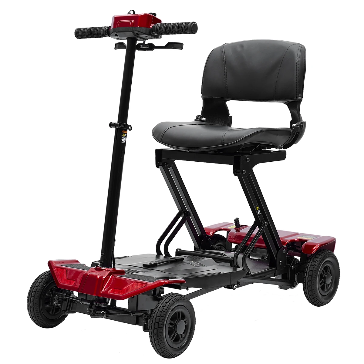 Compact Foldable Lightweight 4 Wheel Auto-folding   Foldable Lightweight Mobility Electric Scooter for Elderly Foldable
