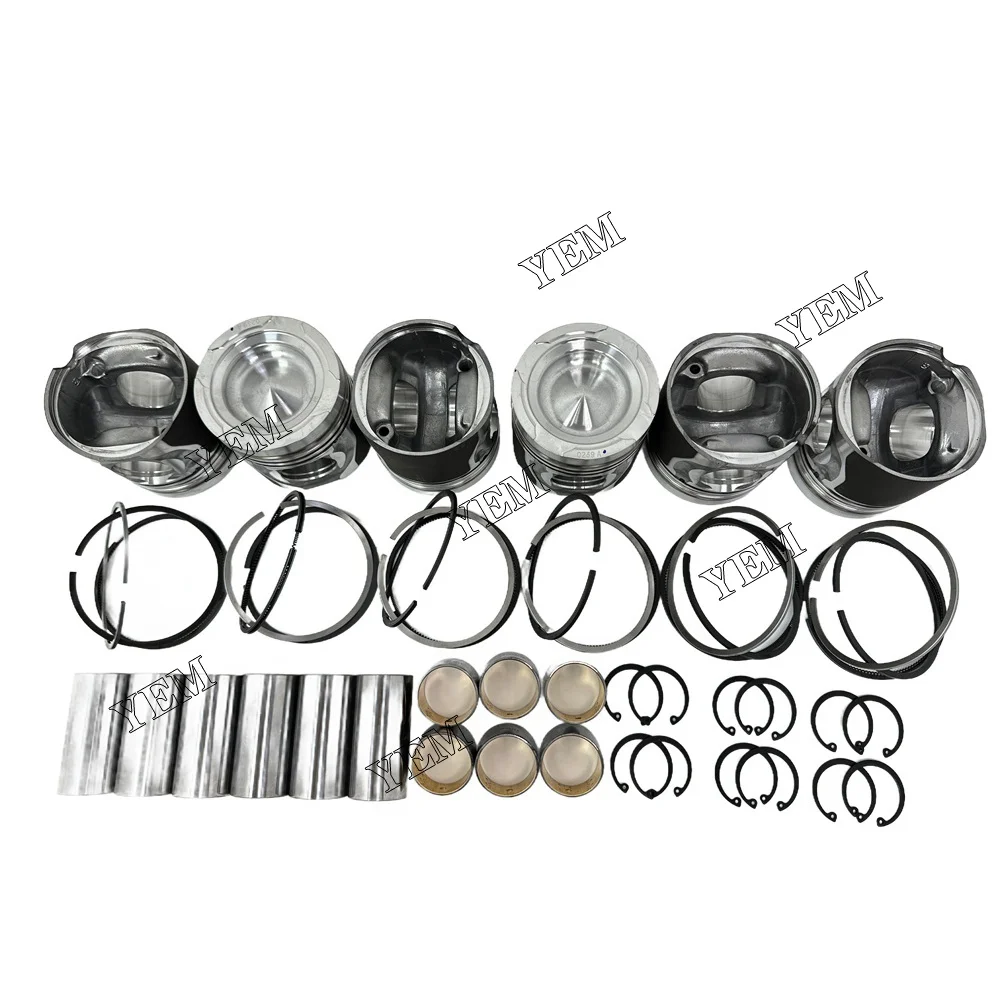 Piston Kit Fit for Doosan Develon DL06 Engine 3
