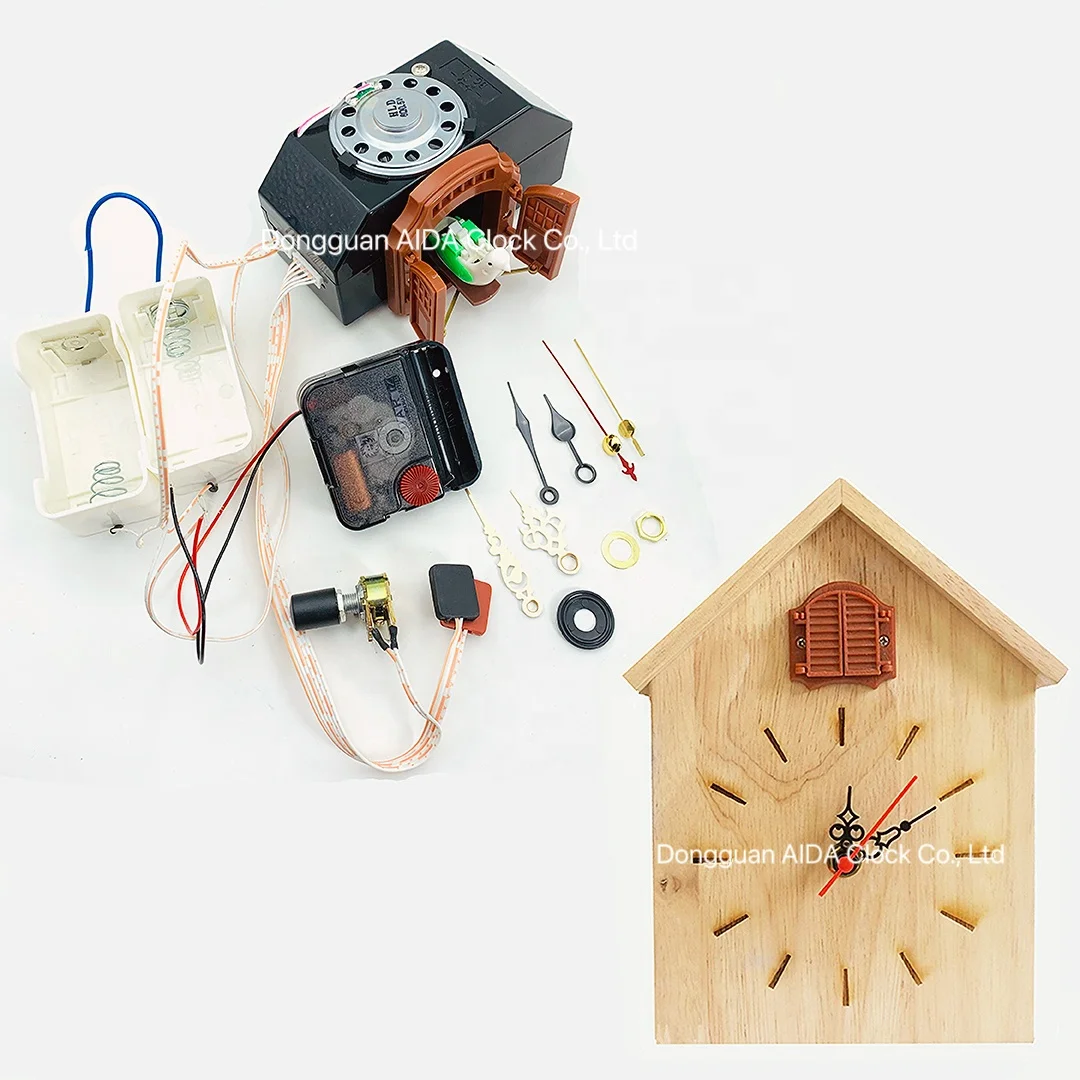 DIY Children Cuckoo Clock Parts Unique Mechanism Kit