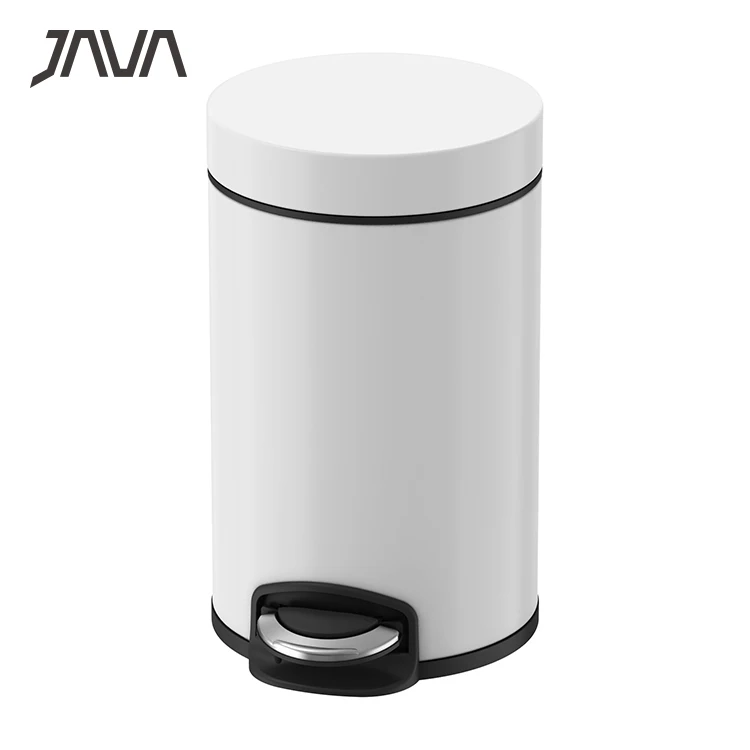 JAVA FACTORY WHOLESALE 3L Home Custom Sanitary Stainless Steel Dust Garbage Waste Trash Pedal Bin