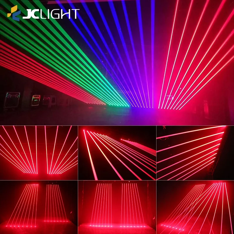 バー・DJクラブ向け8眼レーザーライトショー ステージ用DMX RGB
