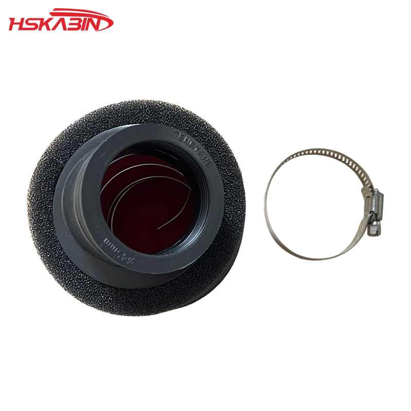 35/38/40/42/45/48 полностью черный красный внутри-красная снаружи-черный диагональный прямой губчатый воздушный фильтр аксессуары для