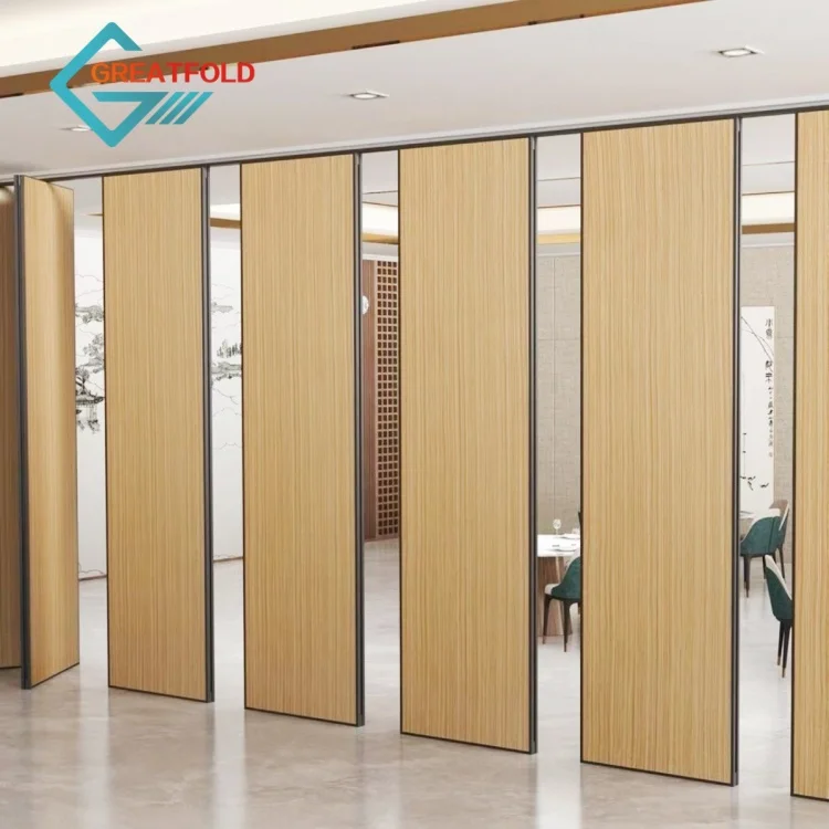 調節可能な防音折りたたみ仕切り壁可動室内スライドルーム仕切りジム