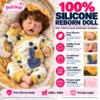 Sleeping Curly Hair Yellow Polka Dot Outfit